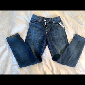 Count De La Liberte High Rise Skinny Button Jeans